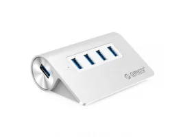  USB HUB ORICO M3H4-V1-SV, 4xUSB 3.0, brušeni aluminij