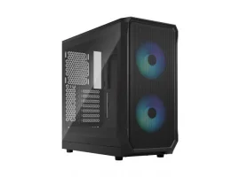  Kućište FRACTAL DESIGN Focus 2 RGB Black TG, tempered glass, 2x 140 mm RGB fan, 2x USB 3.0, bez napajanja, crno