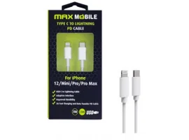  Kabel MAXMOBILE Lightning(m) na USB-C(m), 1.5m, 30W, bijeli