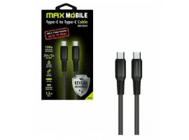  Kabel MAXMOBILE USB-C(m) 3.1 na USB-C(m) 3.1, 1.2m, Kevlar, 100W, crni
