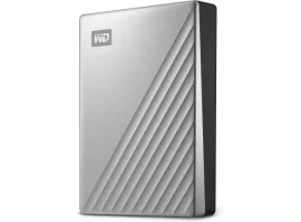  Eksterni tvrdi disk, 4 TB, WESTERN DIGITAL My Passport Ultra, 2.5", USB 3.2 Gen 1 Type-C, USB-C to USB-A adapter, srebrni