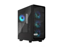 Kućište FRACTAL DESIGN Meshify 2 Compact Lite RGB Black TG Light, tempered glass, 4x 120 mm fan, bez napajanja, crno