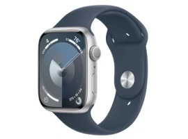  Pametni sat APPLE Watch S9 GPS, 45mm Silver Alu Case sa Storm Blue Sport Band, M/L (mr9e3qh/a)