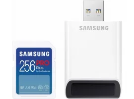  Memorijska kartica SDXC 256 GB SAMSUNG PRO Plus, Class10 UHS-I U3 V30, R/W 180/130 MB/s + čitač kartica (MB-SD256SB)