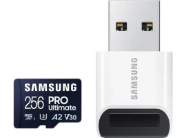  Memorijska kartica microSDXC 256 GB SAMSUNG PRO Ultimate, Class10 A2 UHS-I U3 V30, R/W 200/130 MB/s + čitač kartica (MB-MY256SB)