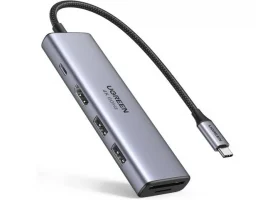  USB-C HUB UGREEN 6u1,1xHDMI, 2xUSB-A 3.0, 1xUSB-C PD 100W, čitač kartica SD/TF