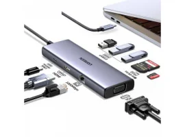  Docking stanica UGREEN, USB-C na 3x3.0 USB-A, 1xUSB-C(PD 100W), 1xHDMI, RJ45 (1 Gbps), 1xVGA, TF/SD