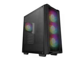  Kućište DEEPCOOL CC560 MESH V2, ARGB, tempered glass, 2x USB 3.0, 4x 12cm ARGB ventilator, bez napajanja, crno