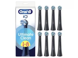  Zamjenske četkice ORAL-B iO Ultimate Clean, 8 kom, crna
