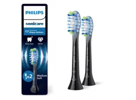  Zamjenske četkice PHILIPS HX9042/88, Sonicare Premium Plaque Defence, 2kom, crne