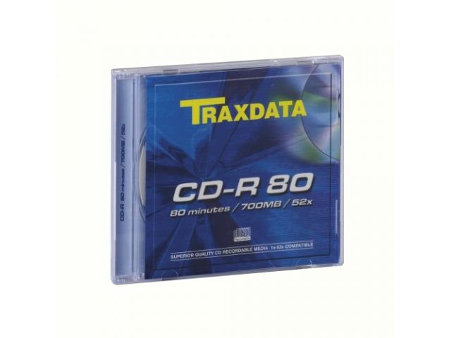 CD-R medij TRAXDATA, 700 MB, 52x, 1 kom, kutija