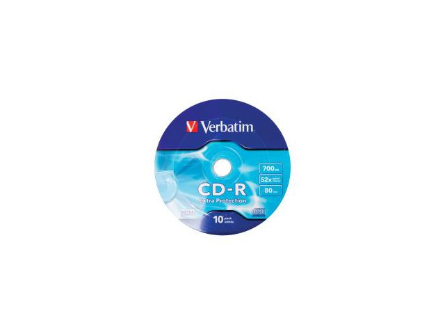 CD-R medij VERBATIM DataLife Wagon Wheel, 700 MB, 52x, 10 kom, spindle