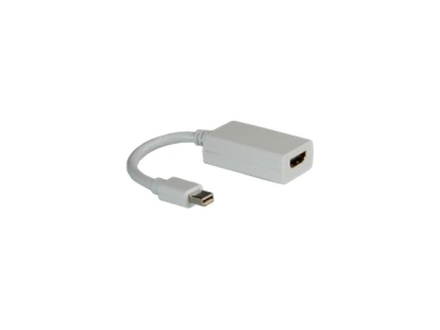 Video adapter ROLINE DisplayPort Mini DP(m) na HDMI(ž) v1.2, 0.1m, bijeli