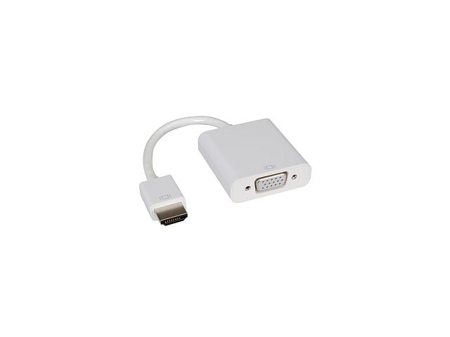 Video adapter ROLINE HDMI(m) na VGA(ž), 0.1m, bijeli