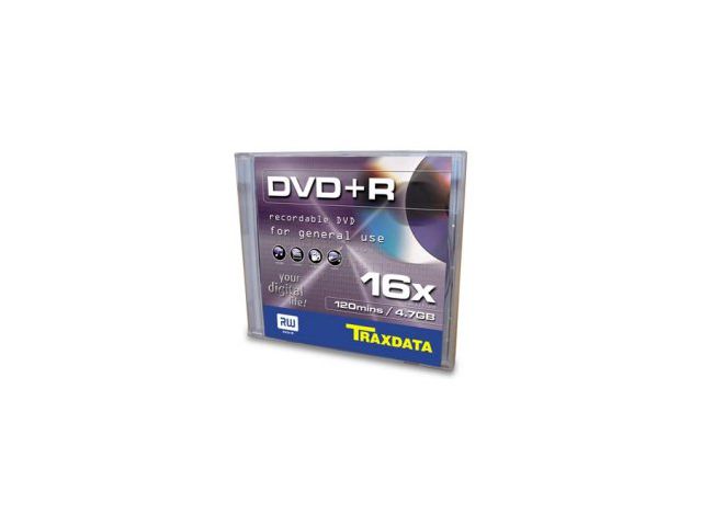 DVD+R medij TRAXDATA, 4.7 GB, 16 x, 1 kom, kutija