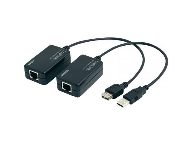 Mrežni adapter ROLINE, USB 2.0 extender, Cat.5, do 50m