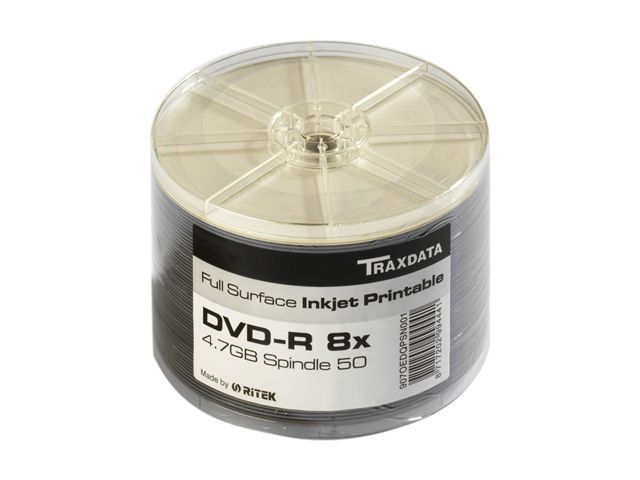 DVD+R medij TRAXDATA 8X DL PRINT SPINDLE 50