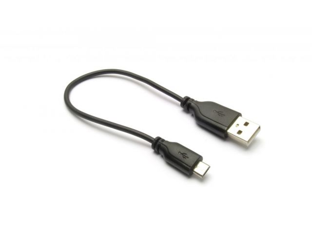 Kabel G&BL, USB (m) - micro USB (m), 0.2 m, crni