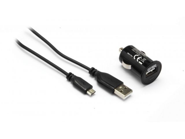 Auto punjač G&BL PLCARMCB, micro USB, kabel, univerzalni, crni