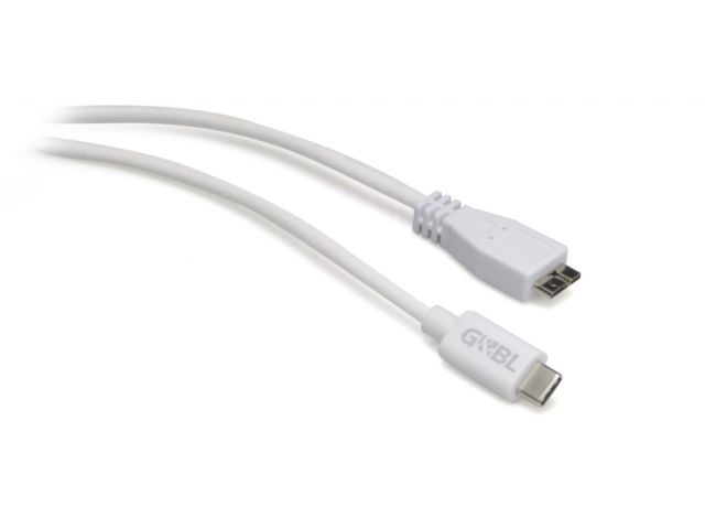 Kabel G&BL, USB C (m) - microUSB 3.0 (m), 1 m, bijeli