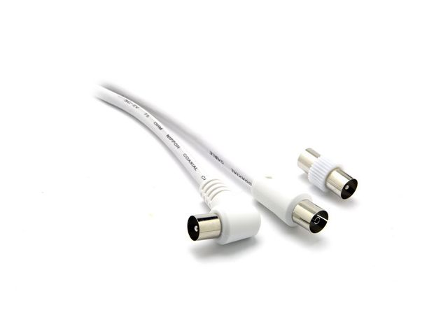 Antenski kabel G&BL 6730, RF (m) - RF (ž) pod 90°, sa adapterom (m/m), 1.5 m