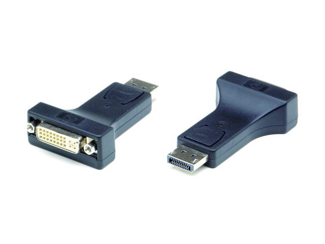 Adapter G&BL, DVI (ž) na DP (m), crni