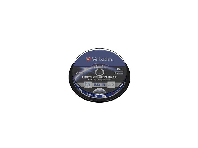 Blu-ray medij VERBATIM M-Disc BD-R SL, 25 GB, 4x, 10 kom, spindle, single layer, printable