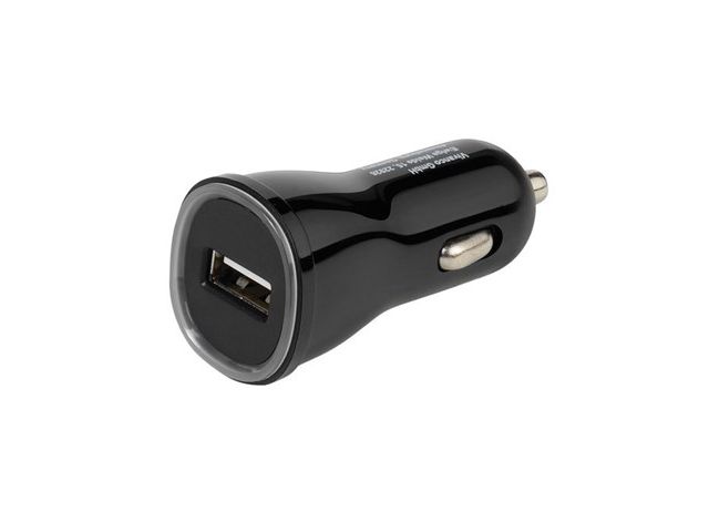Auto punjač VIVANCO, 2.1A, USB, crni