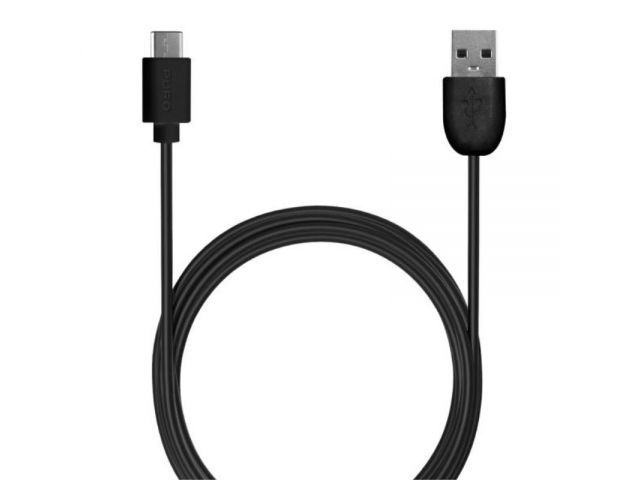 Kabel PURO TPE, USB - USB Type-C, 1 m, crni