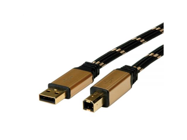 Data kabel ROLINE GOLD USB2.0 kabel TIP A/B M/M, 1.8m