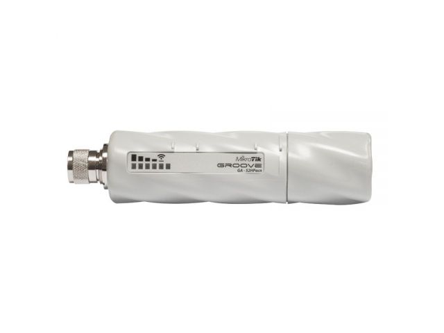 Vanjski CPE MIKROTIK RBGrooveGA-52HPacn (GrooveA 52 AC), 2.4GHz/5GHz AP/Backbone/CPE with 802.11ac and Gigabit Ethernet, N-male connector, 2.4GHz/5GHz 6dBi Omni Antenna
