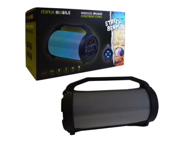 Bluetooth zvučnik MAXMOBILE Streetbeat F2963, LED, crni