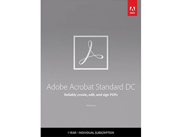 Aplikativni software ADOBE Acrobat Standard DC, godišnja pretplata