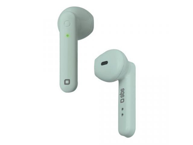 Bluetooth slušalice SBS TWS TWIN HOP  300 mAh baza za punjenje s integriranim tipkama, svijetlo plave