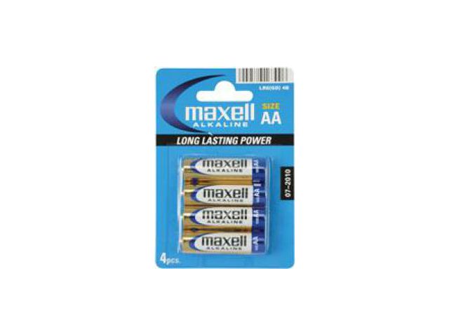 Jednokratna baterija MAXELL LR-6/AA, alkalna, 4 kom
