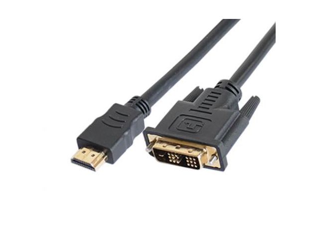 Video kabel NAVIATEC DVI-HDMI, m-m, DVI 18+1P, 10 m, crni