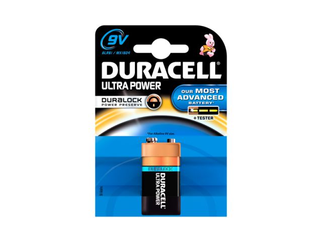 Jednokratna baterija DURACELL ULTRA 9V B1, alkalne