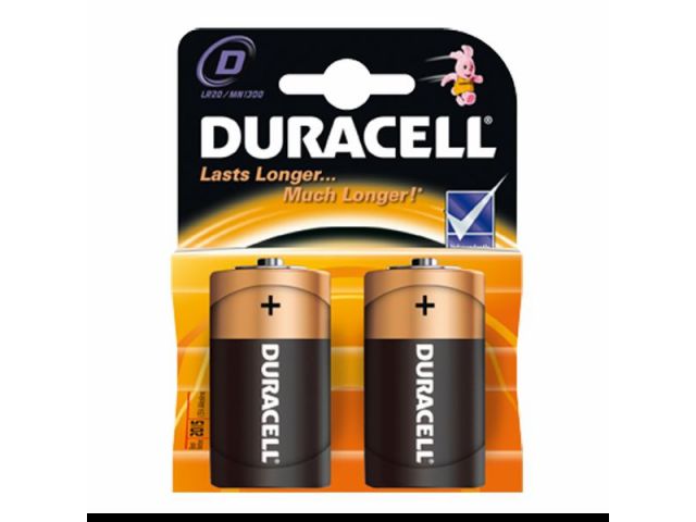 Jednokratna baterija DURACELL BASIC D, 2 kom.