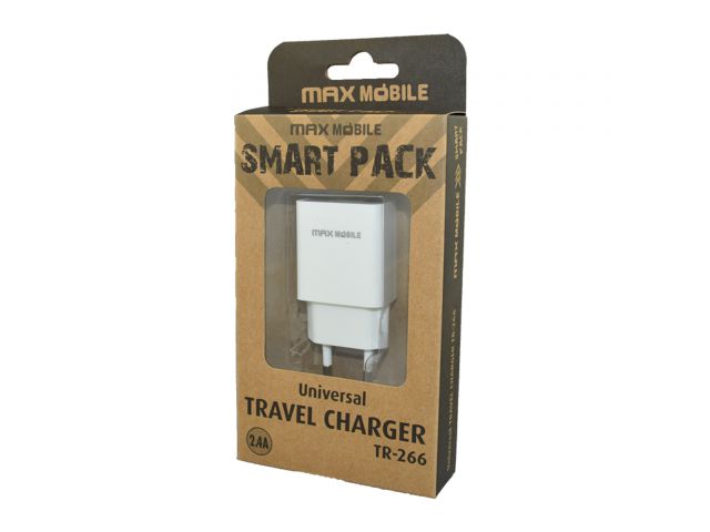 Kućni punjač SMART PACK TR-266, 2.4A, USB, bijeli