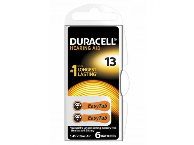 Jednokratna baterija DURACELL Dural DA 13, 6kom
