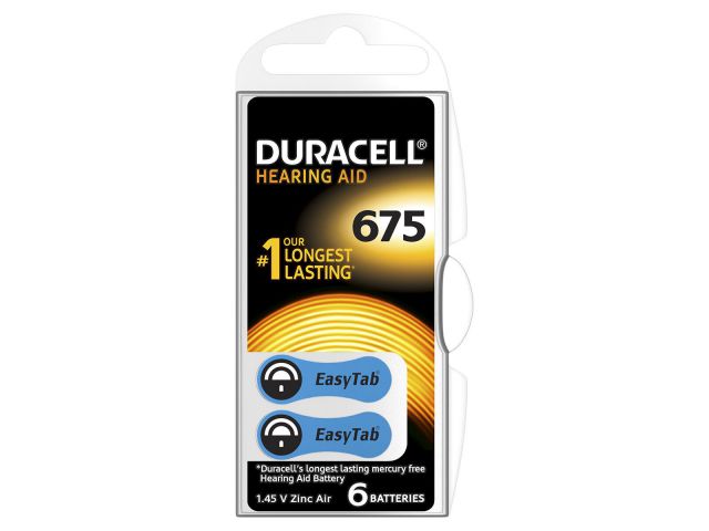 Jednokratna baterija DURACELL Dural DA 675, 6kom