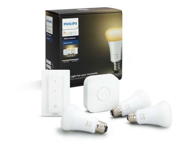 Pametna LED žarulja PHILIPS HUE starter kit 3, E27, bijela
