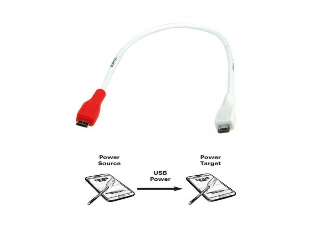 Kabel ROLINE VALUE USB2.0 za punjenje TIP Micro B(M) - Micro B(M), 0.3m, bijeli