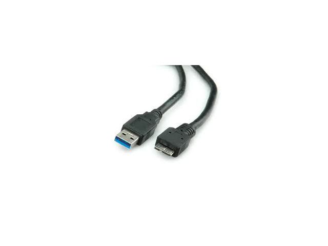 Kabel ROLINE USB 3.0  TIP A(M) - Micro B(M), 0.8m, crni