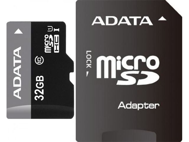 Memorijska kartica microSDHC 32 GB A-DATA Premier, Class10 + adapter 