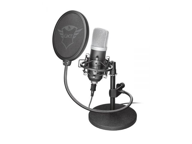 Mikrofon TRUST GXT252 Emita, profesionalni studijski, USB, crni (21753)