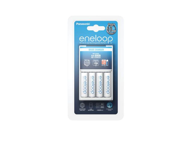 Punjač za baterije PANASONIC Eneloop BASIC 4xAA