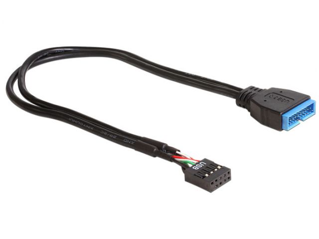 Računalni kabel DELOCK, USB 2.0 na USB 3.0 (matična ploča), interni, 30 cm