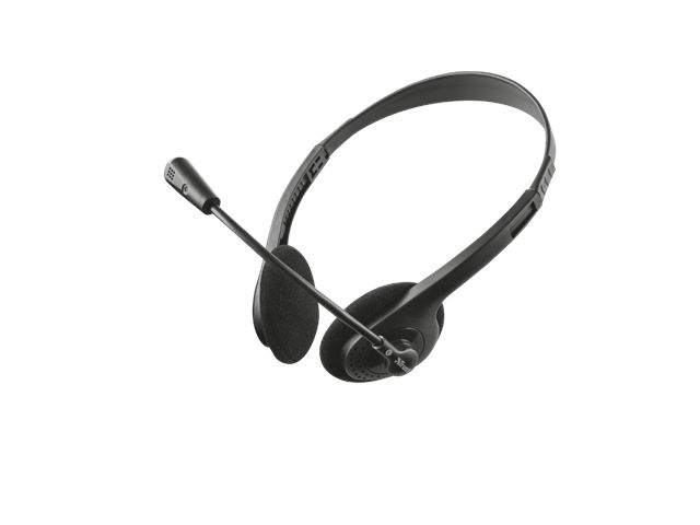 Slušalice + mikrofon TRUST Ziva Chat, žičane, 3.5 mm, crne (21517)