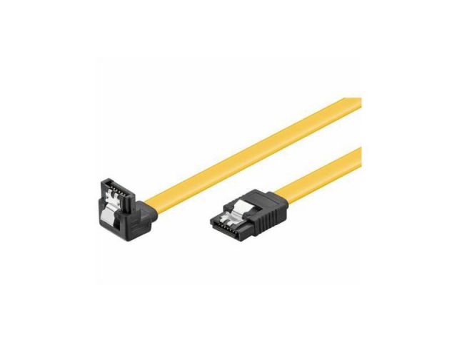 Računalni kabel NAVIATEC, kutni, SATA III, 0.2 m, žuti